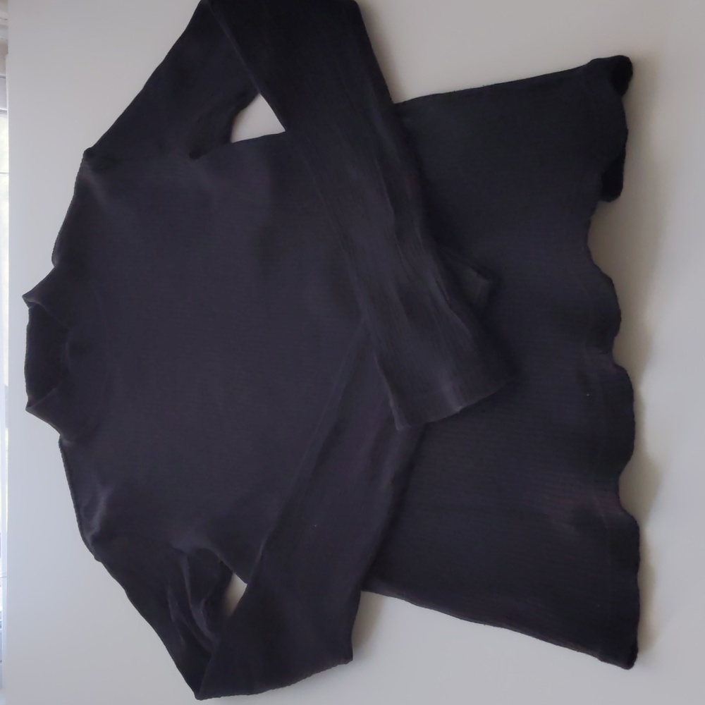 Uniqlo Ribber Mock neck Long sleeve Tee S